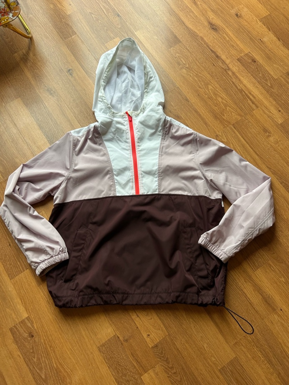 Colorblock Hooded Wind Breaker Jacket